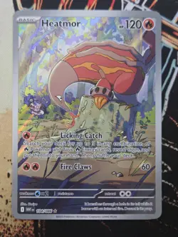 Pokemon TCG Heatmor 104/086 White Flare - Full Art Illustration Rare NM/M - Image 1