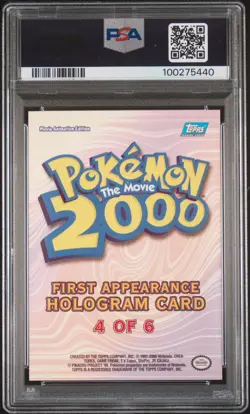 2000 Pokemon First Appearance Elekid The Movie Holo Topps Series 1 PSA 6 - Image 2