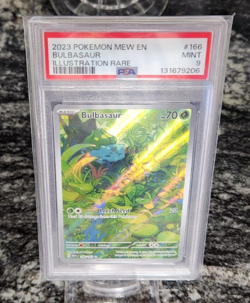 2023 Pokemon 151 BULBASAUR Illustration Rare PSA 9 Mint #166 MEW EN - Image 2