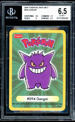 Pokemon 2004 Gengar Funskool Who Am IU BGS 6.5 *VERY RARE!* - Image 1