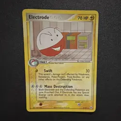 Pokemon Electrode 70 HP EX Hidden Legends 8/101 Lightning 2004 30 Attack TCG - Image 1