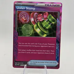Unfair Stamp Ace Spec Holo 165/167 NM/M Twilight Masquerade Pokemon Card - - Image 1