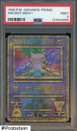 1999 Pokemon Japanese Promo Ancient Mew I PSA 9 MINT - Image 1