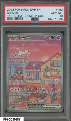 2023 Pokemon SVP EN 151 Ultra Premium Collection #053 Mew ex PSA 10 GEM MINT - Image 1