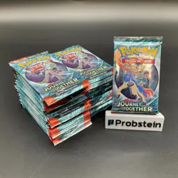 Lot of (37) Pokemon Scarlet & Violet Journey Together Booster Packs Sealed - Image 1