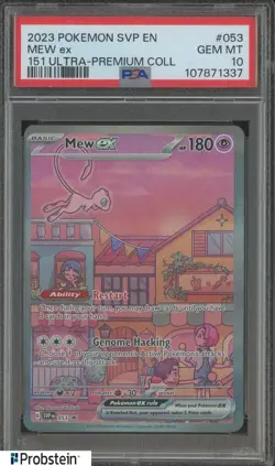 2023 Pokemon SVP EN 151 Ultra Premium Collection #053 Mew ex PSA 10 GEM MINT - Image 1