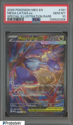 2025 Pokemon MEG EN Special Illustration Rare Mega Latias ex SAR PSA 10 - Image 1