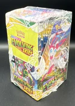 Pokemon TCG UK Sword & Shield Evolving Skies Half Booster Box Display - Image 2