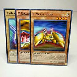 3x Yugioh X-Head Cannon Y-Dragon Head Z-Metal Tank SDKS-EN005 006 007 - LP-NM 💎 - Image 1
