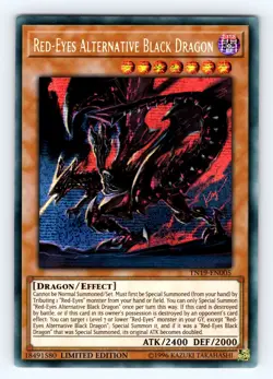 Yugioh Red-Eyes Alternative Black Dragon TN19-EN005 Secret Rare - VLP-NM 💎 - Image 1