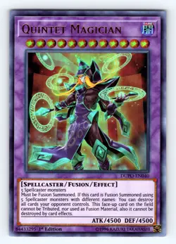 Yugioh Quintet Magician DUPO-EN040 Ultra Rare - NM 💎 - Image 1