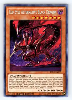 Yugioh Red-Eyes Alternative Black Dragon TN19-EN005 Secret Rare - NM 💎 - Image 1