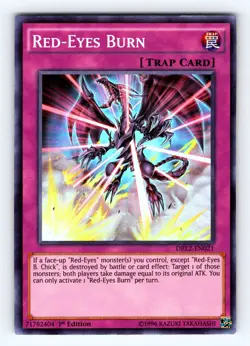 Yugioh Red-Eyes Burn DRL2-EN021 1st Super Rare - NM 💎 - Image 1