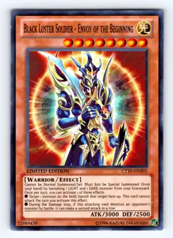 Yugioh Black Luster Soldier - Envoy of the Beginning CT10-EN005 Limited - NM 💎 - Image 1