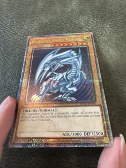 QCR Blue-Eyes White Dragon Quarter Century Secret Rare Yugioh NM TCG MP24-EN001 - Image 3
