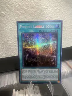 YuGiOh Primite Lordly Lode MP25-EN114 1st Prismatic Secret Rare - Image 1
