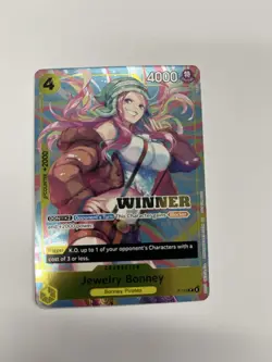 Jewelry Bonney(Heroines Battle Winner Pack) P-113 One Piece Promotion Cards Foil - Image 1