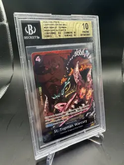 2025 One Piece St. Topman Warcury OP13-089 Alt Art BGS 10 Carrying On His Will - Image 1