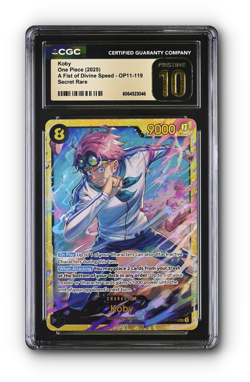 ONE PIECE Koby (119) OP11-119 A Fist of Divine Speed Foil CGC 10 PRISTINE - Image 1