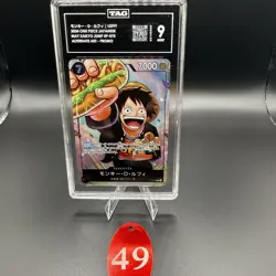 TAG MINT 9 (930) MONKEY D. LUFFY #P-075 SAIKYO JUMP PROMO 2024 ONE PIECE JPN 49 - Image 1