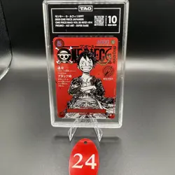 TAG GEM MINT 10 (988) Luffy ST21-014 One Piece Magazine Weekly Shonen Jump Pr 24 - Image 1