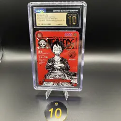 CGC PRISTINE 10 Luffy ST21-014 One Piece Magazine Weekly Shonen Jump Promo TC 10 - Image 1