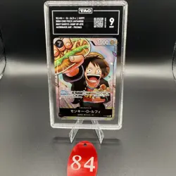 TAG MINT 9 (932) MONKEY D. LUFFY #P-075 SAIKYO JUMP PROMO 2024 ONE PIECE JPN 84 - Image 1