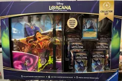 Disney LORCANA First Chapter COLLECTOR SET BUNDLE - 6 packs, portfolio, & promo - Image 1