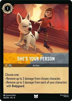 Disney Lorcana Reign of Jafar, Uncommon Non Foil - 40 She's Your Person - Image 1