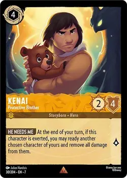 Disney Lorcana TCG - Archazia's Island Kenai - Protective Brother - 30/204 - Image 1