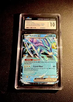 Pokemon Suicune ex 010/034 CGC 10 Trading Card Game Classic Holo EX - Image 1