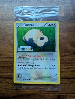 Build a Bear Pokemon Card Snorlax Promo Trading TCG SEALED NEW - Image 1