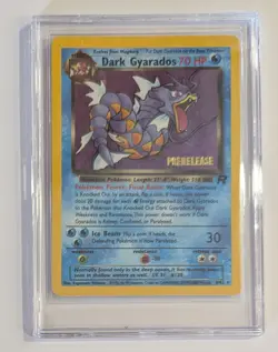 Vintage Dark Gyarados Holo Team Rocket 8/82 Prerelease Pokemon Card 2000 - Image 1