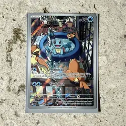 Pokemon Squirtle 148/142 Sv07: Stellar Crown Illustration Rare Holo Card - Image 1