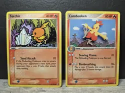 2006 Pokemon Cards EX Crystal Guardians 66/100 Torchic & Combusken 31/100 - Image 1