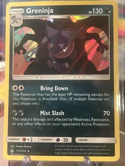 Greninja 117/214 Sun & Moon - Unbroken Bonds Holo Card - Image 1