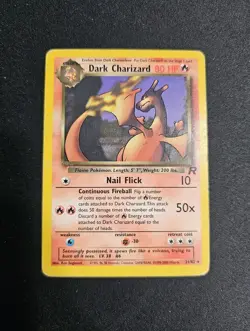Dark Charizard 21/82 Non-Holo Rare Team Rocket - Pokemon TCG 2000 Vintage Card - Image 1
