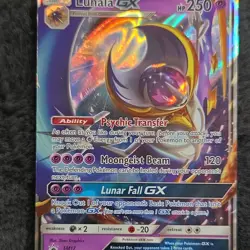Pokemon Lunala GX SM17 Full Art Holo Promo Card SM Base Set - Image 1
