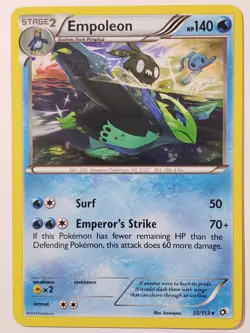 Empoleon 35/113 PL - Legendary Treasures Pokemon Card - kawayoo Art - Image 1