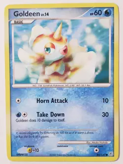 Goldeen 84/130 PL - Diamond Pearl Pokemon Card - Atsuko Nishida Art - Image 1
