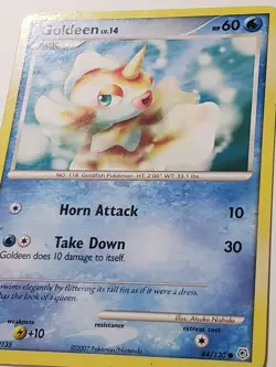 Goldeen 84/130 PL - Diamond Pearl Pokemon Card - Atsuko Nishida Art - Image 2