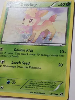Deerling 13/114 PL - Black White Pokemon Card - Atsuko Nishida Art - Image 2