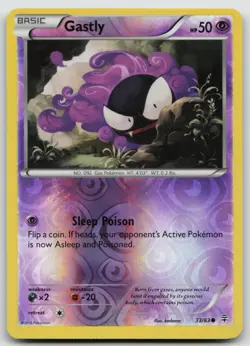 Pokemon Card Gastly REVERSE HOLO Generations 33/83 - Image 1