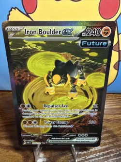 Pokemon TCG Iron Boulder EX SV Temporal Forces 207/162 Today Fresh NM Card #1 - Image 1