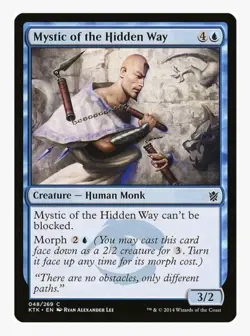 Mystic of the Hidden Way | MTG KTK | EDH Commander Unblockable Morph | LP - Image 1