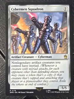 Cybermen Squadron Artifact Creature Universes Beyond Rare- Magic: The Gathering - Image 1