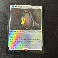 MTG Mithril Coat (245/511) The Lord of the Rings Tales of Middle-earth NM FOIL - Image 1