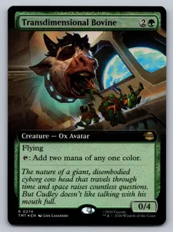 MTG Transdimensional Bovine (Extended Art) Teenage Mutant Ninja Turtles Foil - Image 1