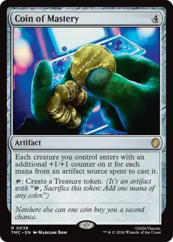Coin of Mastery Commander: Teenage Mutant Ninja Turtles NM MTG Non-Foil - Image 1