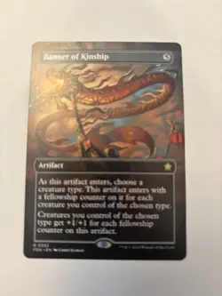 (1x) Banner of Kinship - Borderless - Foundations - NM - MTG - FDN - Image 1